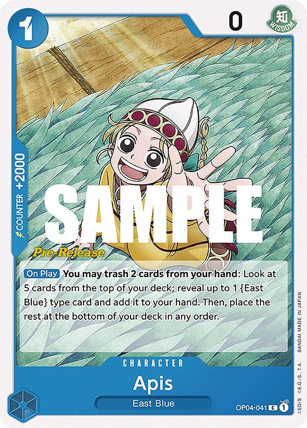 Image for Apis (OP04-041) (Kingdoms of Intrigue Pre-Release Cards) - One Piece Card Game