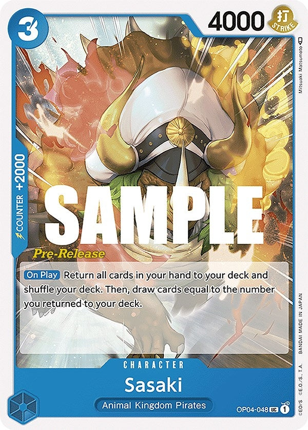 Sasaki (OP04-048) (Kingdoms of Intrigue Pre-Release Cards)