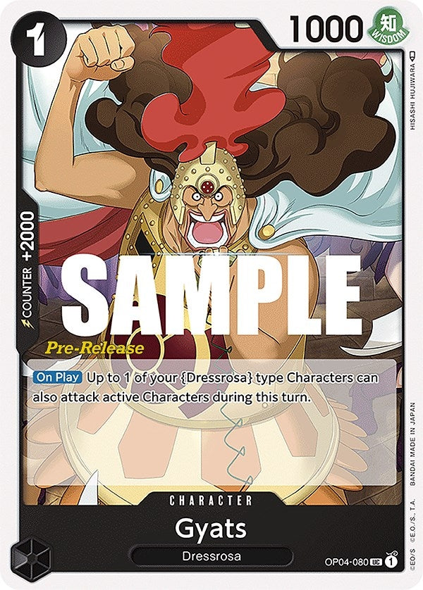 Gyats (OP04-080) (Kingdoms of Intrigue Pre-Release Cards)