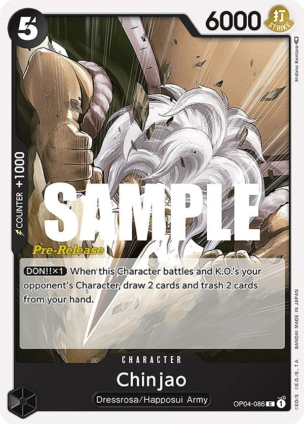 Chinjao (OP04-086) (Kingdoms of Intrigue Pre-Release Cards)