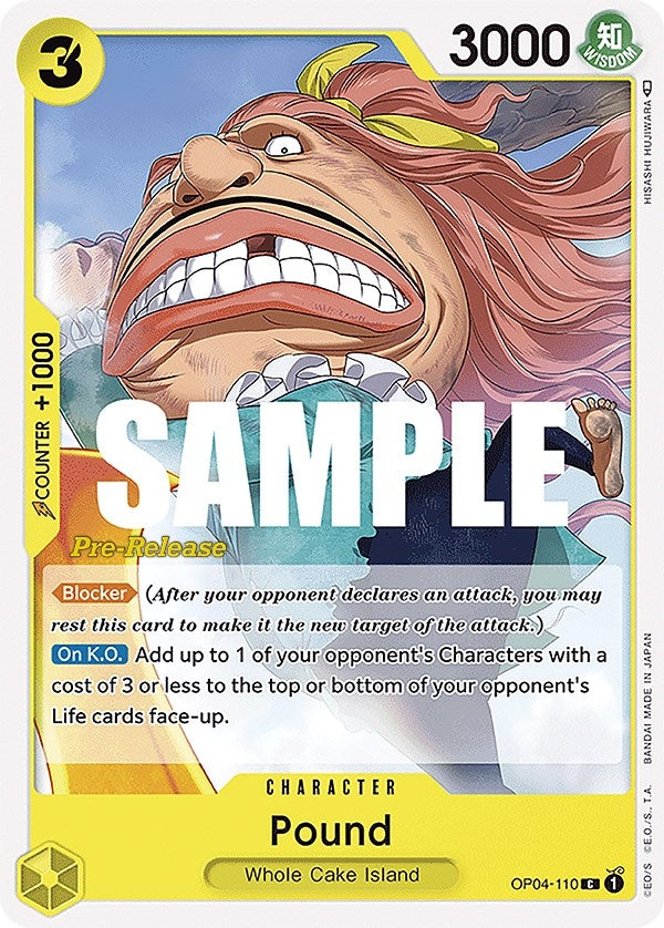 Pound (OP04-110) (Kingdoms of Intrigue Pre-Release Cards)