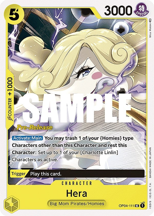 Hera (OP04-111) (Kingdoms of Intrigue Pre-Release Cards)