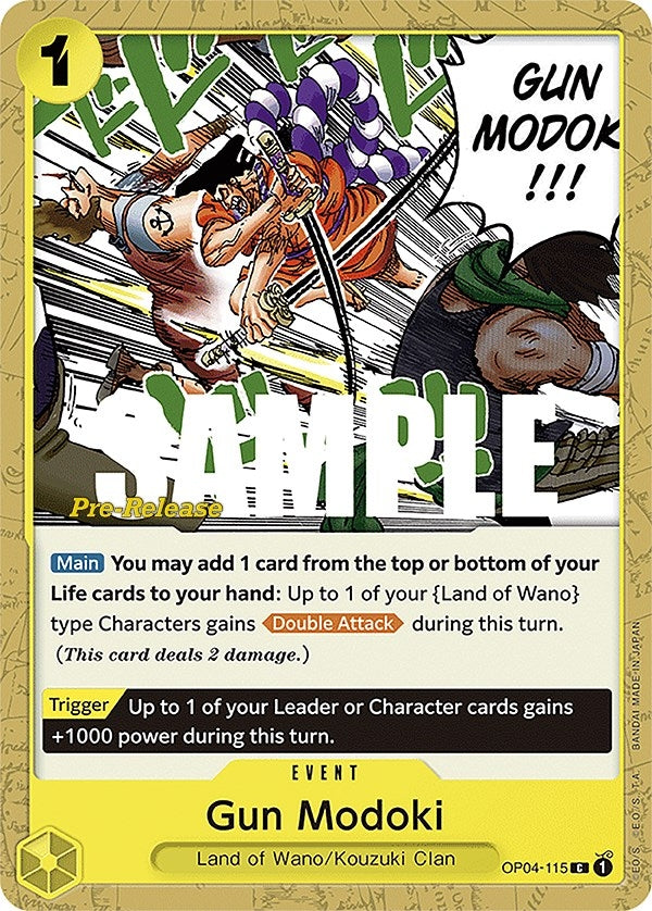 Gun Modoki (OP04-115) (Kingdoms of Intrigue Pre-Release Cards)