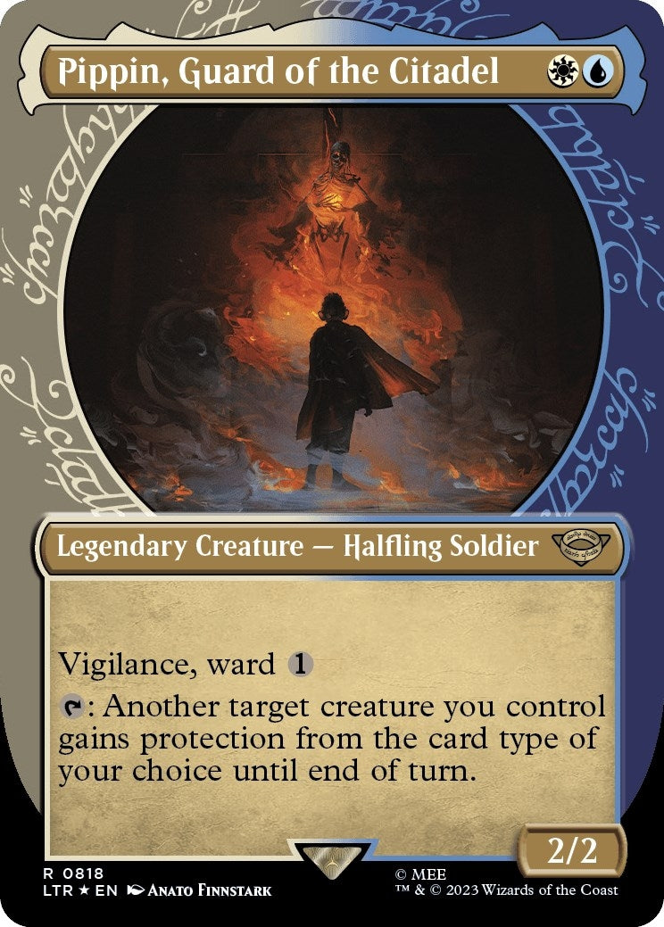 Pippin, Guard of the Citadel (Showcase) (Surge Foil) (818) (Universes Beyond: The Lord of the Rings: Tales of Middle-earth)
