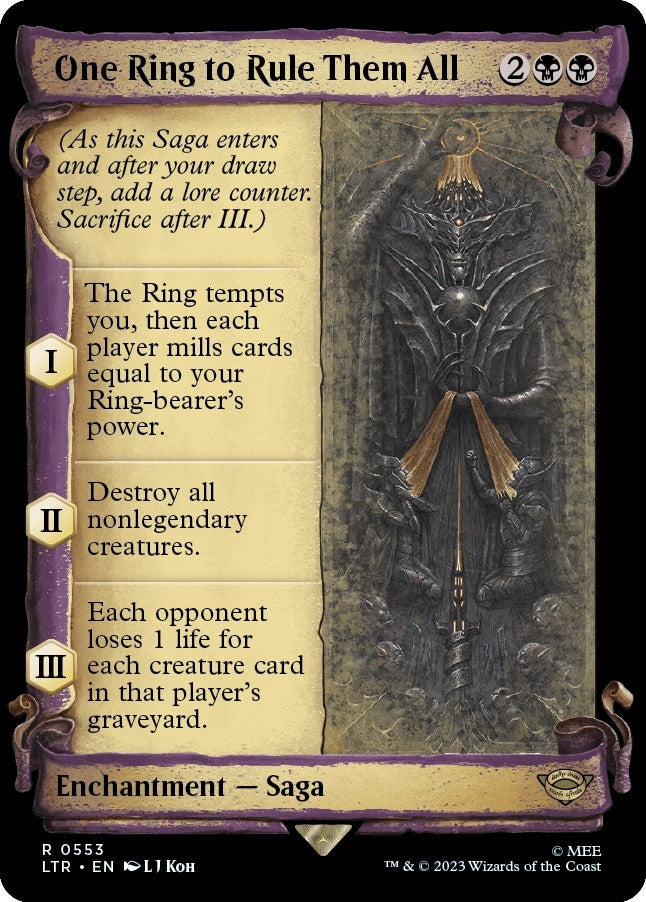 One Ring to Rule Them All (Showcase Scrolls) (553) (Universes Beyond: The Lord of the Rings: Tales of Middle-earth)