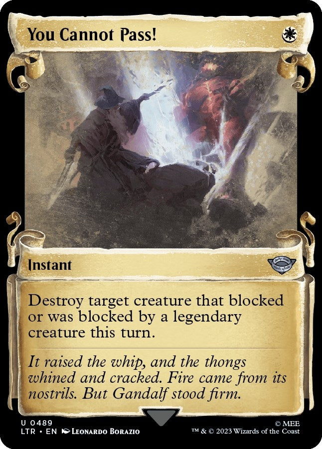 Image for You Cannot Pass! (Showcase Scrolls) (489) - Magic: The Gathering