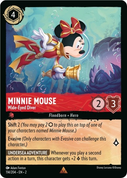 Minnie Mouse - Wide-Eyed Diver (114/204) (Rise of the Floodborn)