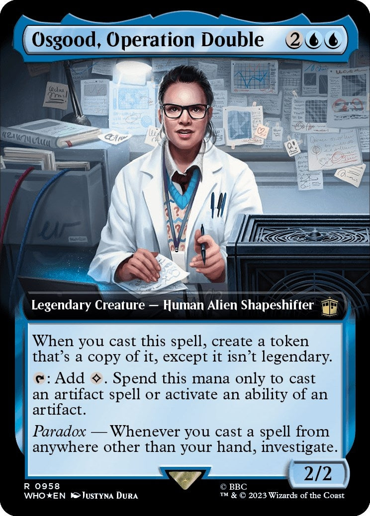 Osgood, Operation Double (Extended Art) (Surge Foil) (958) (Universes Beyond: Doctor Who)