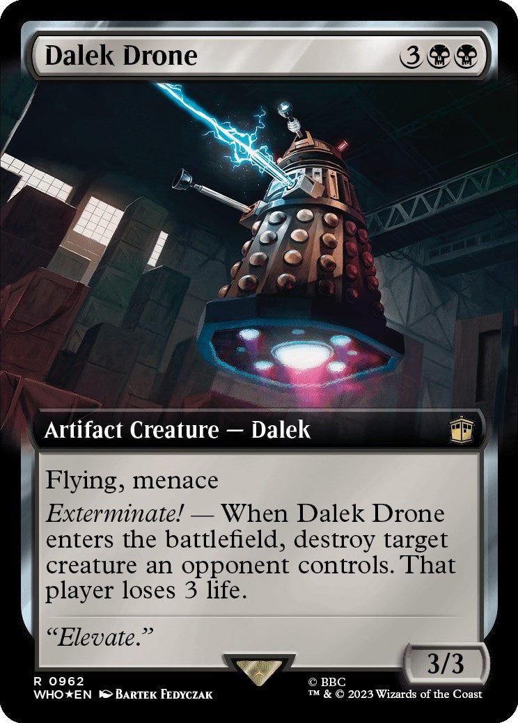 Dalek Drone (Extended Art) (Surge Foil) (962) (Universes Beyond: Doctor Who)