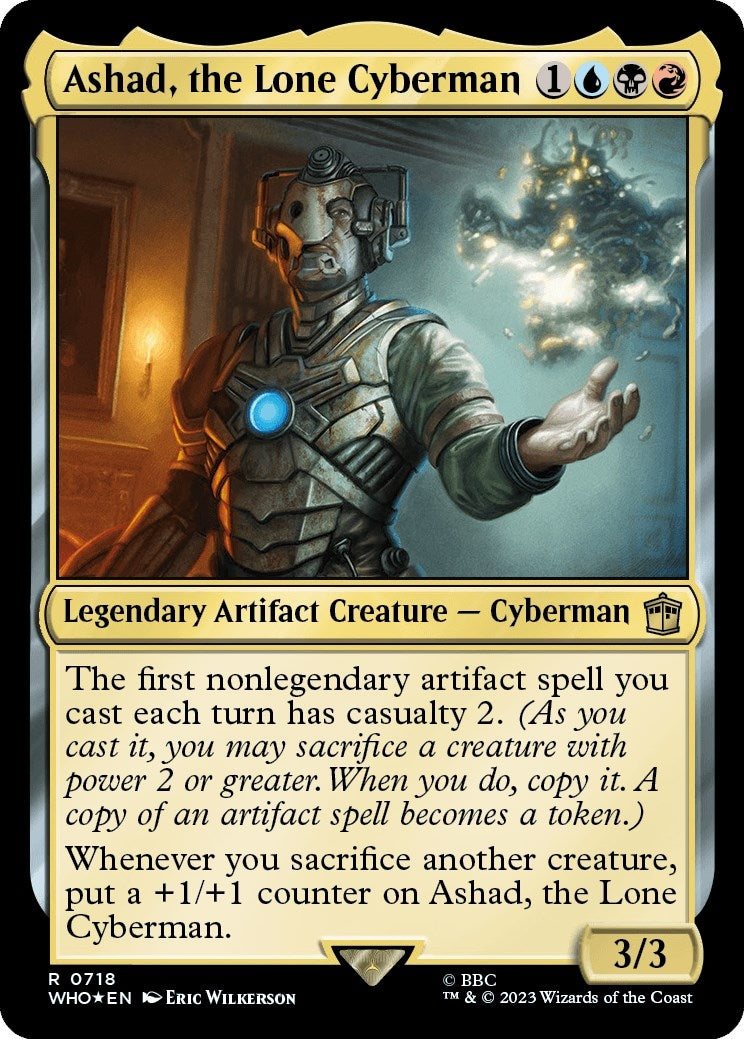Ashad, the Lone Cyberman (Surge Foil) (718) (Universes Beyond: Doctor Who)