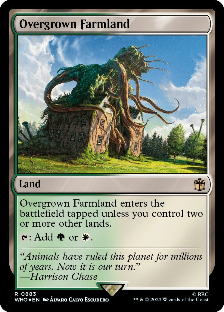 Overgrown Farmland (Surge Foil) (883) (Universes Beyond: Doctor Who)
