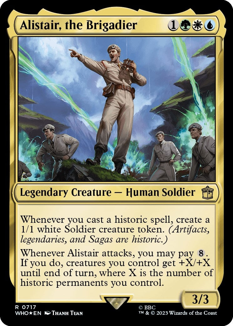 Alistair, the Brigadier (Surge Foil) (717) (Universes Beyond: Doctor Who)