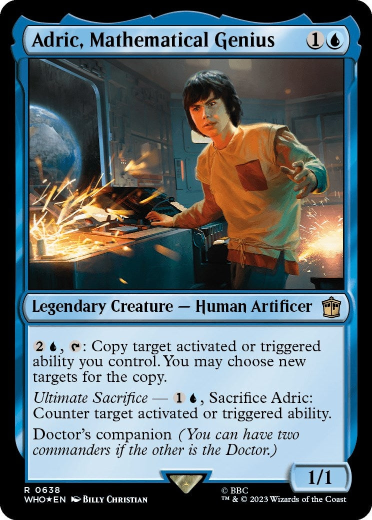 Adric, Mathematical Genius (Surge Foil) (638) (Universes Beyond: Doctor Who)