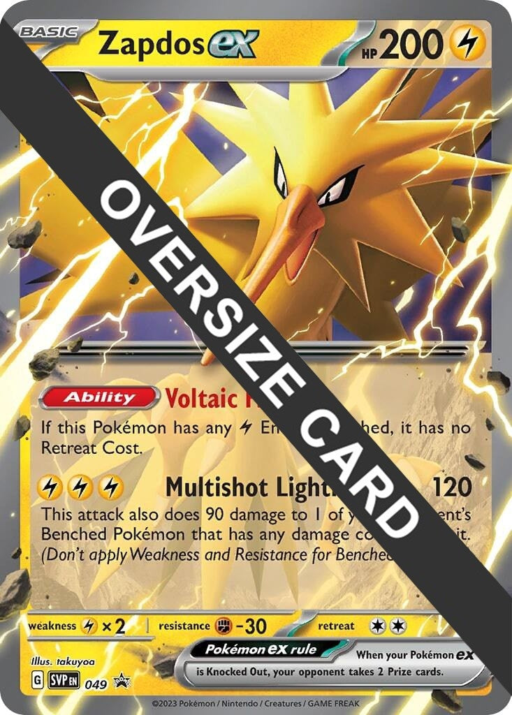 Image for Zapdos ex - 049 (049) (Jumbo Cards) - Pokemon