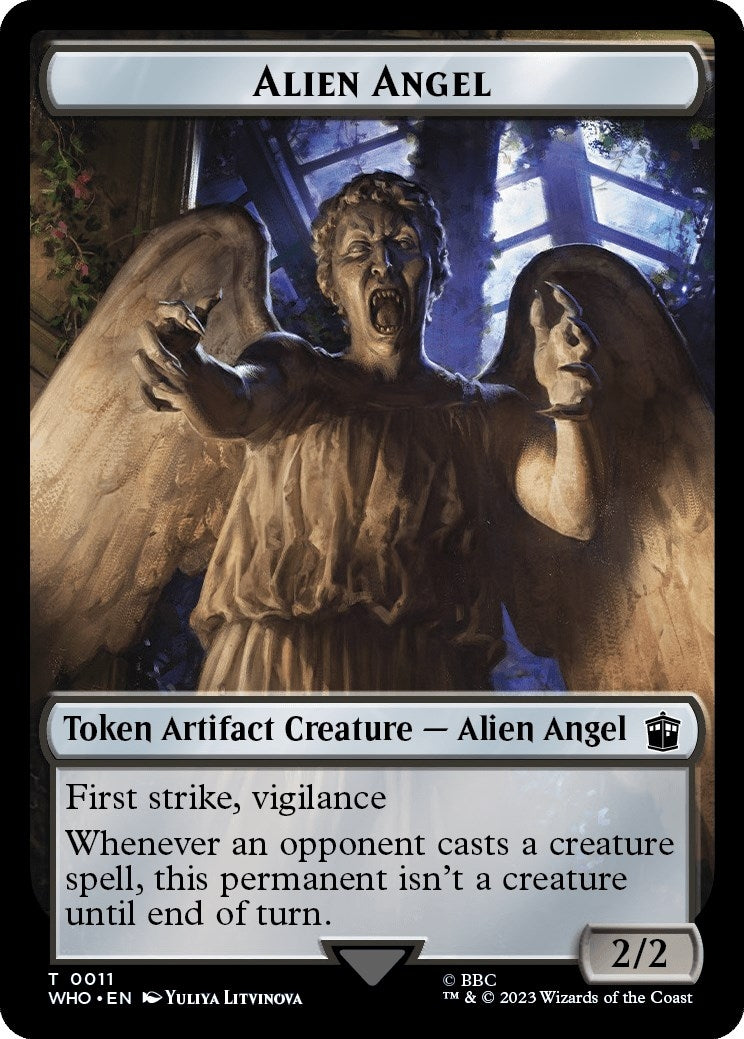 Alien Angel // Food (0026) Double-Sided Token (11 // 26) (Universes Beyond: Doctor Who)