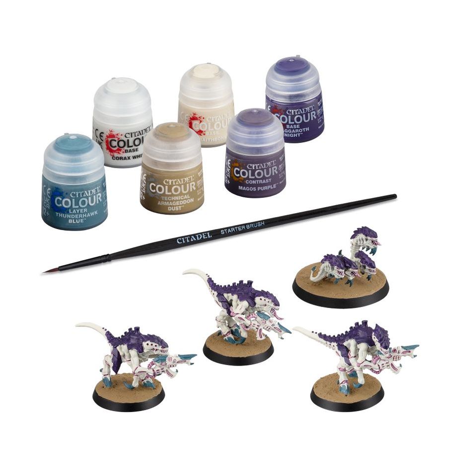 TYRANIDS TERMAGANTS AND RIPPER SWARM + PAINTS