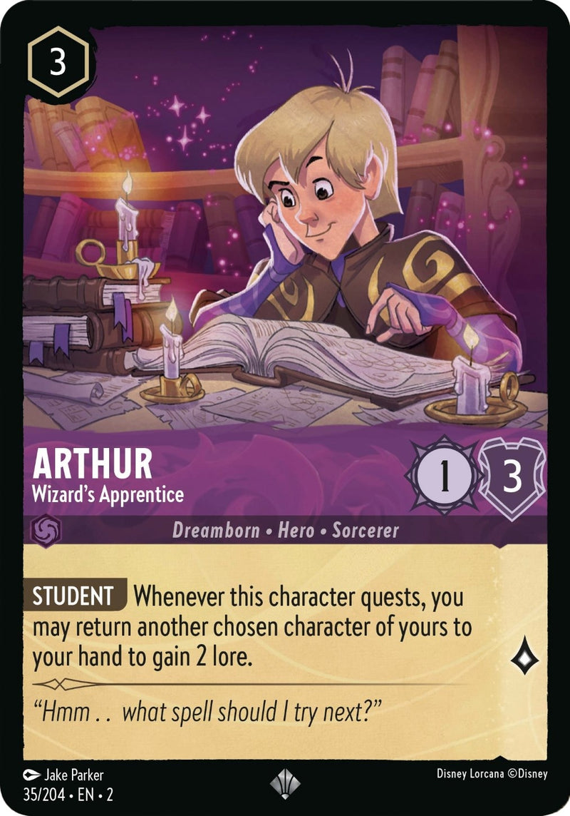 Arthur - Wizard's Apprentice (35/204) (Rise of the Floodborn)