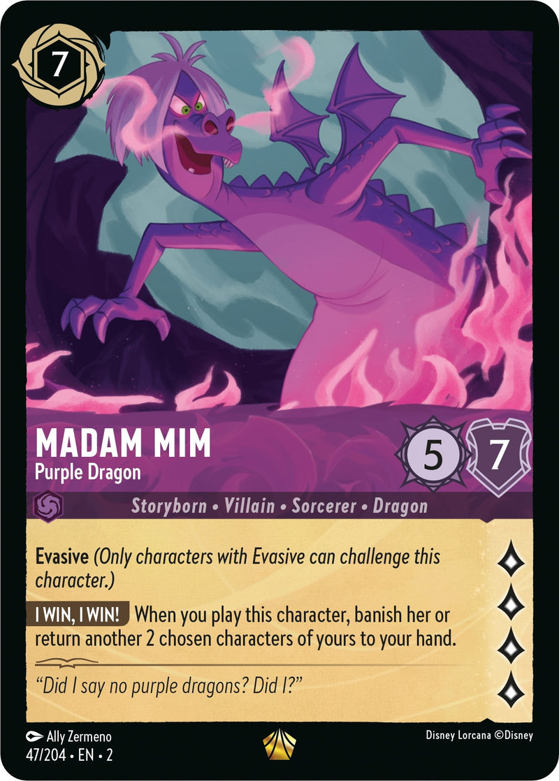 Madam Mim - Purple Dragon (47/204) (Rise of the Floodborn)