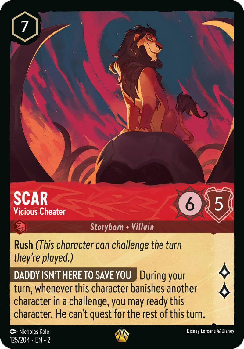 Scar - Vicious Cheater (125/204) (Rise of the Floodborn)