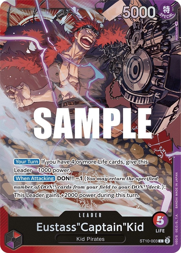 Eustass"Captain"Kid (003) (ST10-003) (Ultra Deck: The Three Captains)