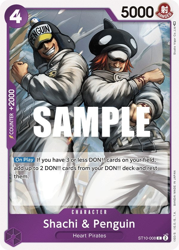 Image for Shachi & Penguin (ST10-008) (Ultra Deck: The Three Captains) - One Piece Card Game