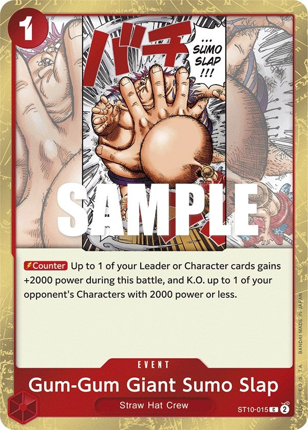 Image for Gum-Gum Giant Sumo Slap (ST10-015) (Ultra Deck: The Three Captains) - One Piece Card Game