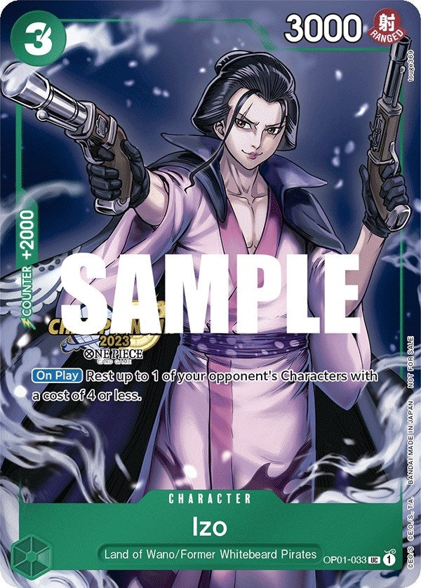 Image for Izo (CS 2023 Celebration Pack) (OP01-033) (One Piece Promotion Cards) - One Piece Card Game