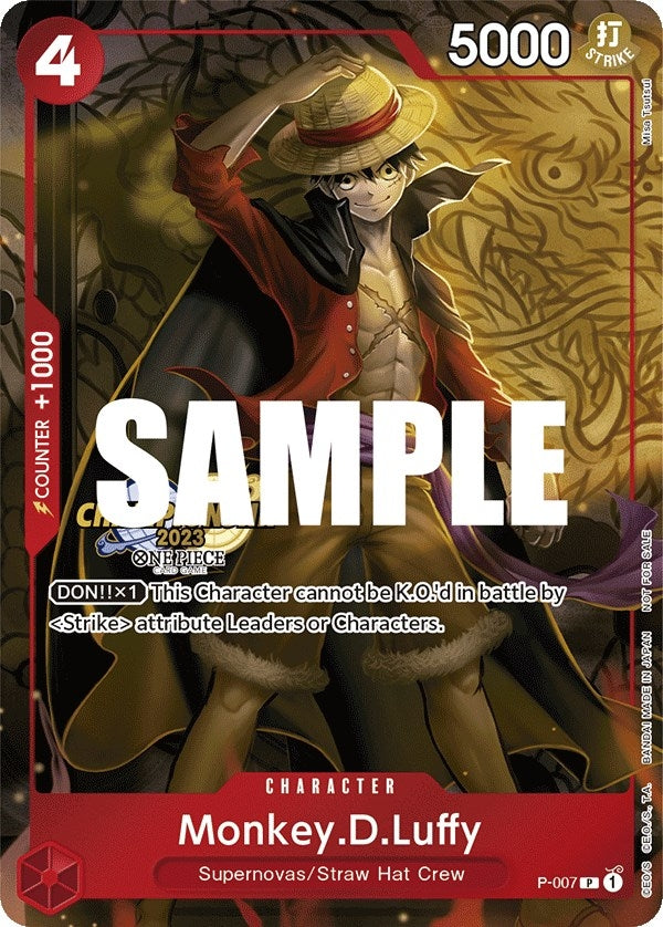 Image for Monkey.D.Luffy (007) (CS 2023 Celebration Pack) (P-007) (One Piece Promotion Cards) - One Piece Card Game