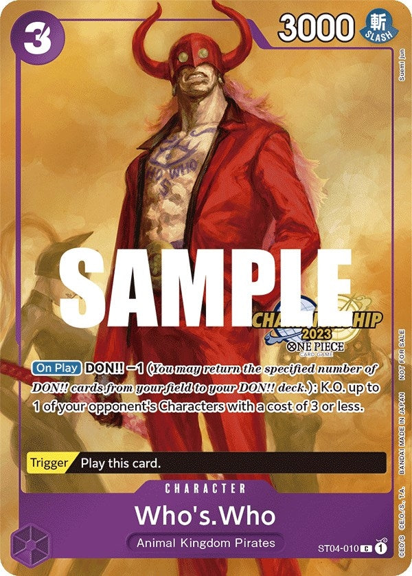 Who's.Who (CS 2023 Celebration Pack) (ST04-010) (One Piece Promotion Cards)