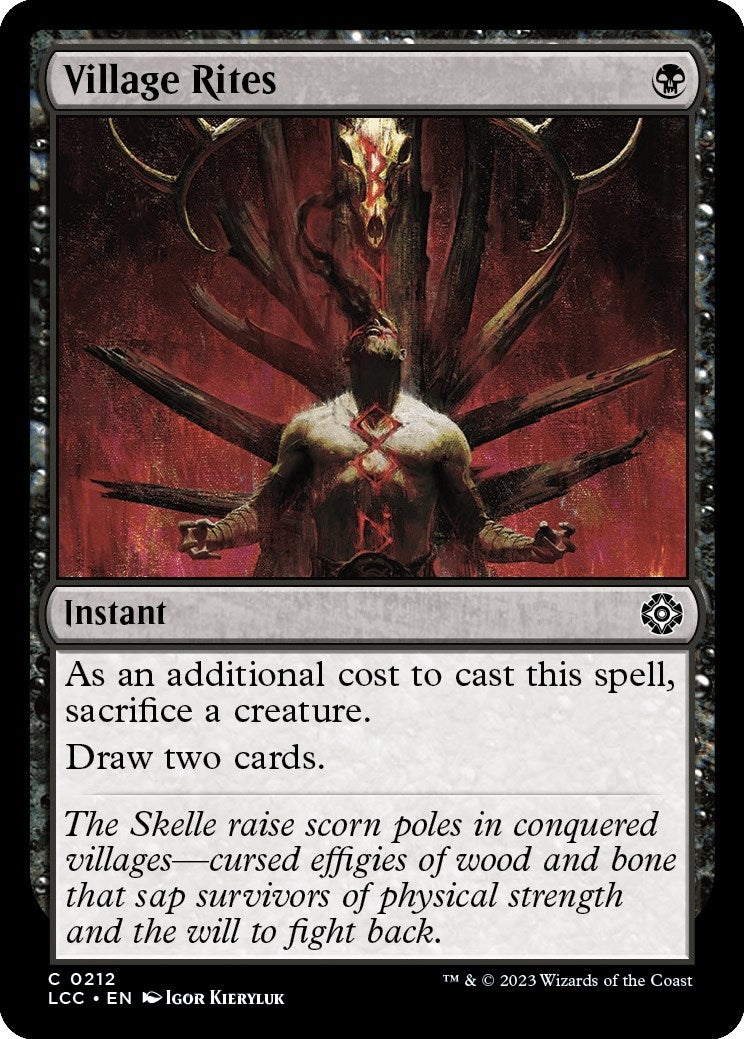 Image for Village Rites (212) - Magic: The Gathering