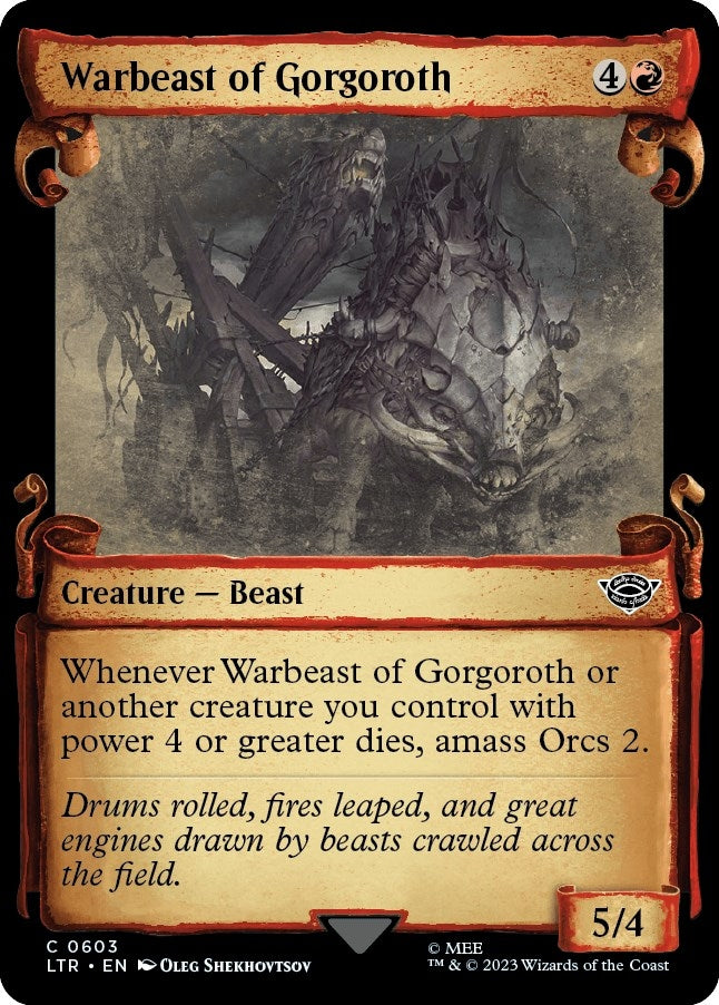 Image for Warbeast of Gorgoroth (Showcase Scrolls) (603) - Magic: The Gathering