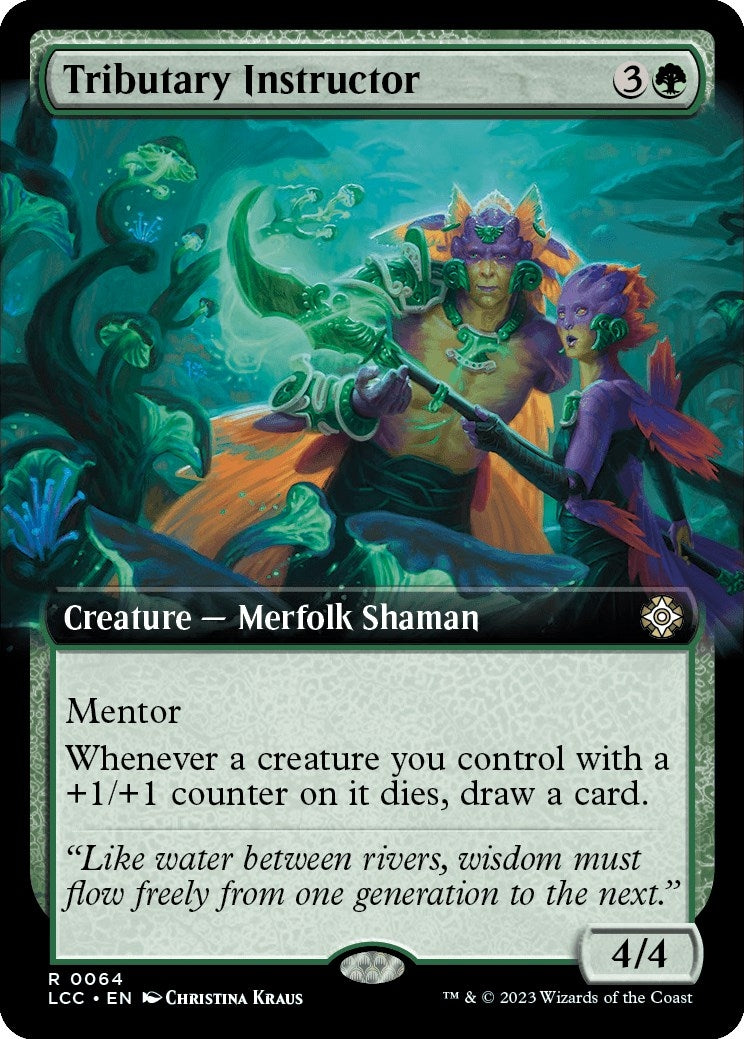 Image for Tributary Instructor (Extended Art) (64) - Magic: The Gathering