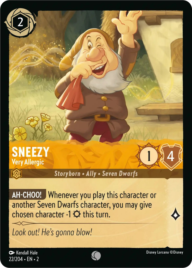 Sneezy - Very Allergic (22/204) (Rise of the Floodborn)