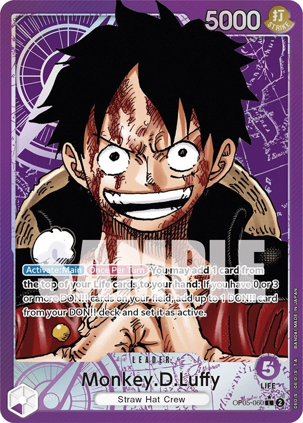 Image for Monkey.D.Luffy (060) (Alternate Art) (OP05-060) (Awakening of the New Era) - One Piece Card Game