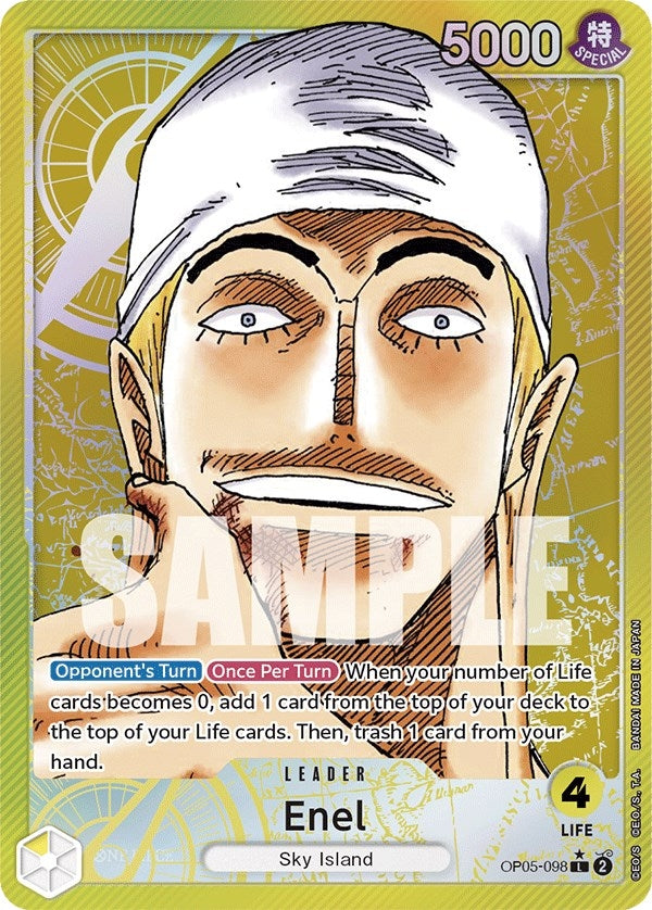 Enel (098) (Alternate Art) (OP05-098) (Awakening of the New Era)