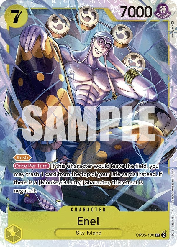 Image for Enel (100) (OP05-100) (Awakening of the New Era) - One Piece Card Game