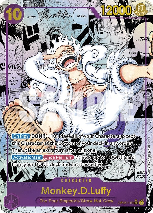 Monkey.D.Luffy (119) (Alternate Art) (Manga) (OP05-119) (Awakening of the New Era)