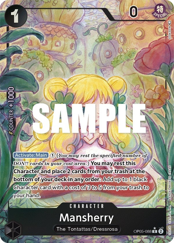 Image for Mansherry (Alternate Art) (OP05-088) (Awakening of the New Era) - One Piece Card Game