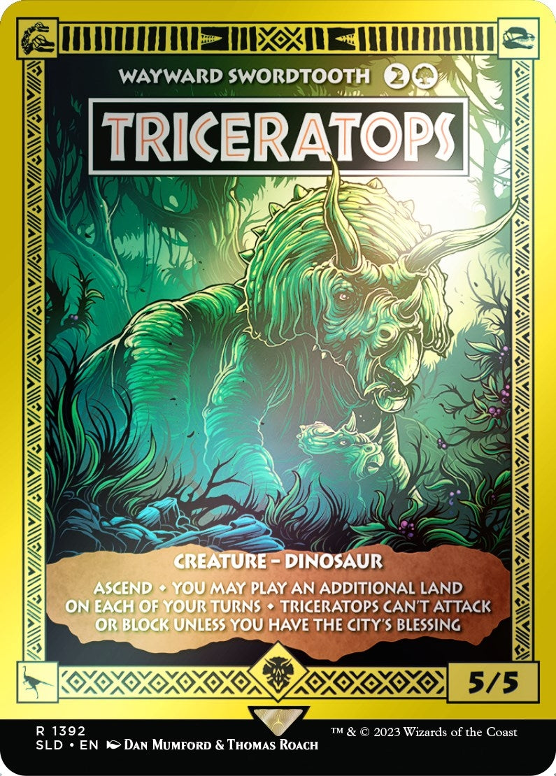 Image for Triceratops - Wayward Swordtooth (Rainbow Foil) (1392) - Magic: The Gathering