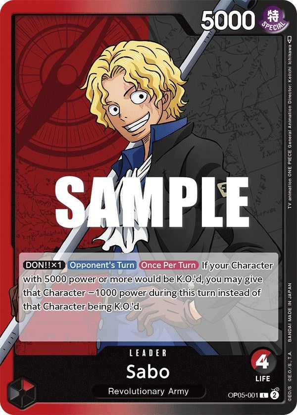 Sabo (001) (OP05-001) (Awakening of the New Era)