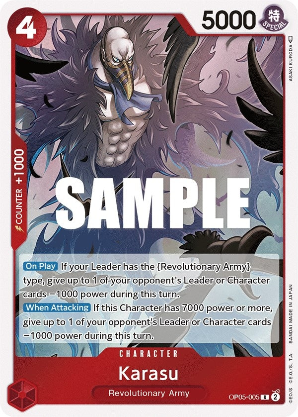 Image for Karasu (OP05-005) (Awakening of the New Era) - One Piece Card Game