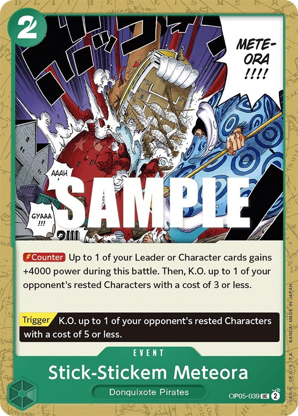 Image for Stick-Stickem Meteora (OP05-039) (Awakening of the New Era) - One Piece Card Game