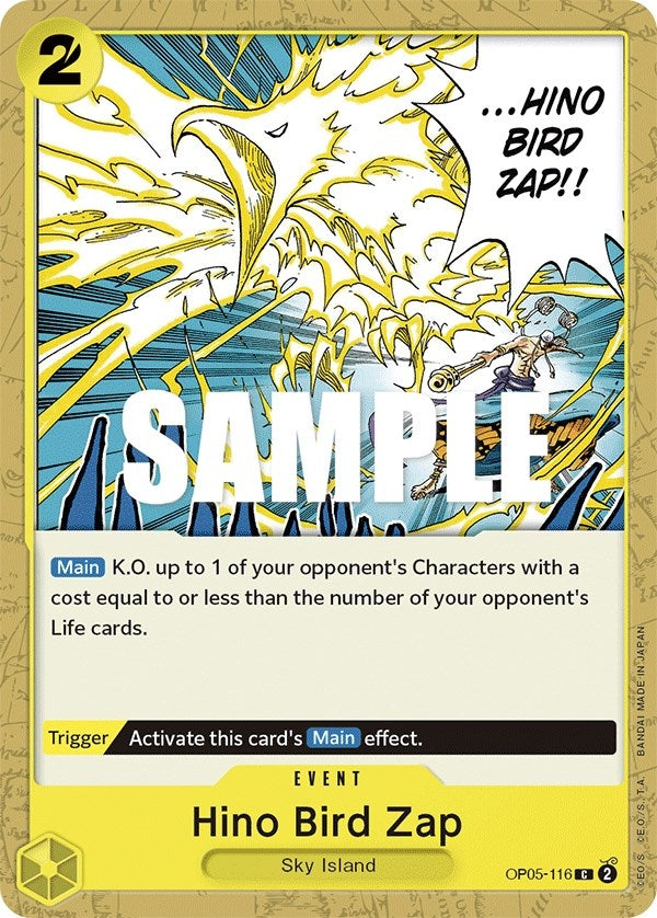 Hino Bird Zap (OP05-116) (Awakening of the New Era)