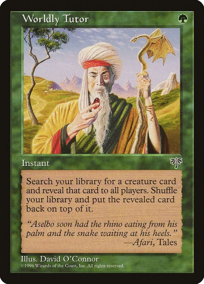 Image for Worldly Tutor - Magic: The Gathering