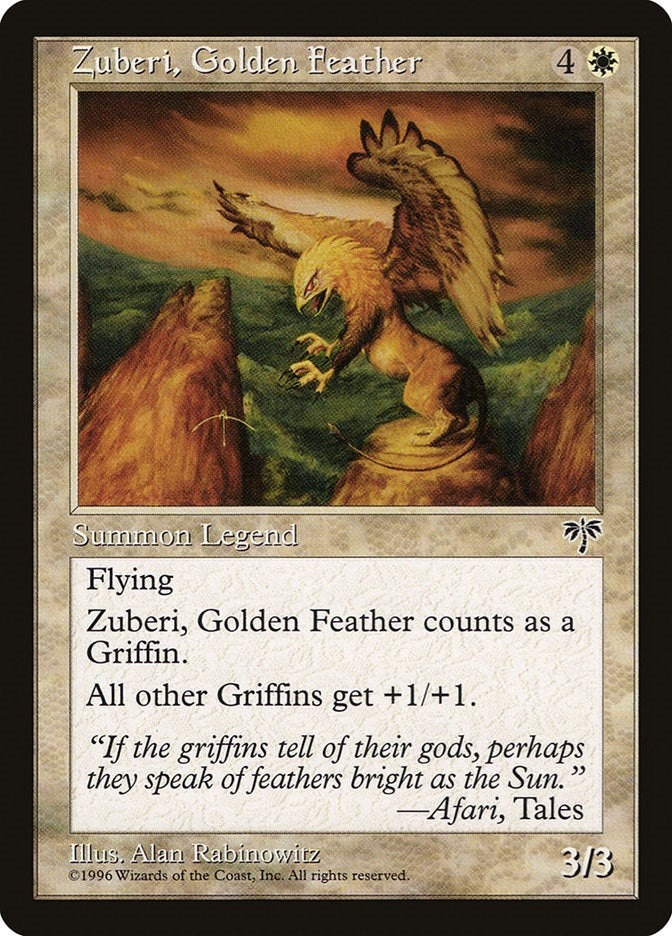 Image for Zuberi, Golden Feather - Magic: The Gathering