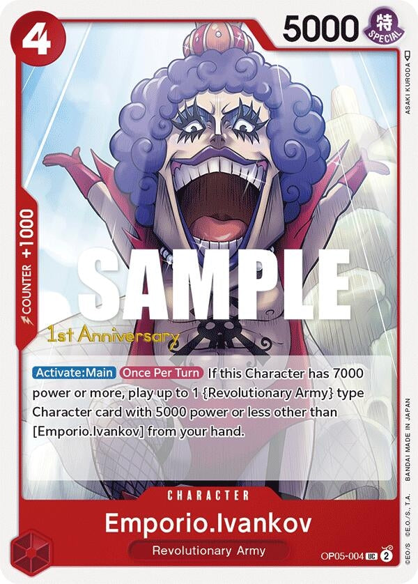 Image for Emporio.Ivankov (OP05-004) (Awakening of the New Era: 1st Anniversary Tournament Cards) - One Piece Card Game