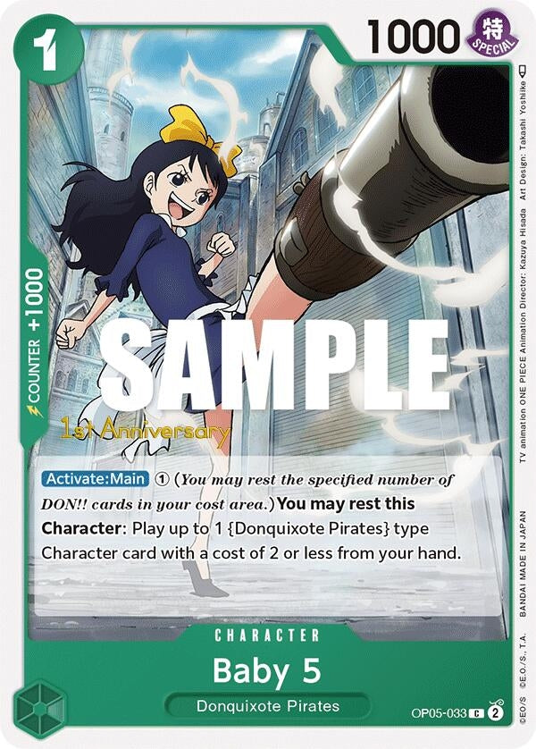 Baby 5 (033) (OP05-033) (Awakening of the New Era: 1st Anniversary Tournament Cards)