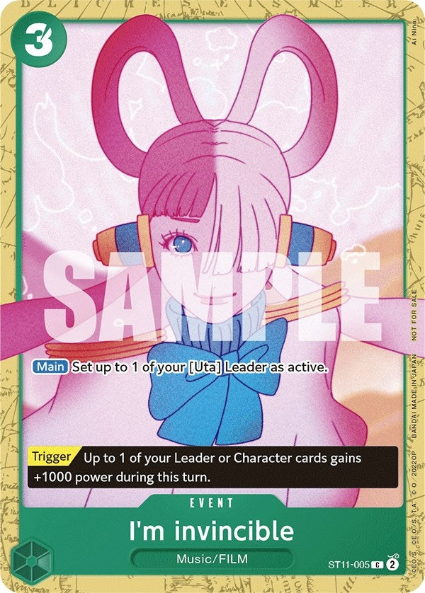 Image for I'm invincible (Starter Deck 11: Uta Deck Battle) (ST11-005) (One Piece Promotion Cards) - One Piece Card Game