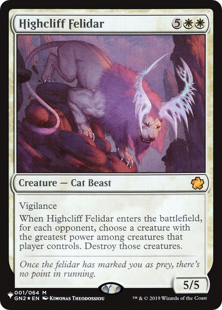 Highcliff Felidar (001/064) (The List Reprints)