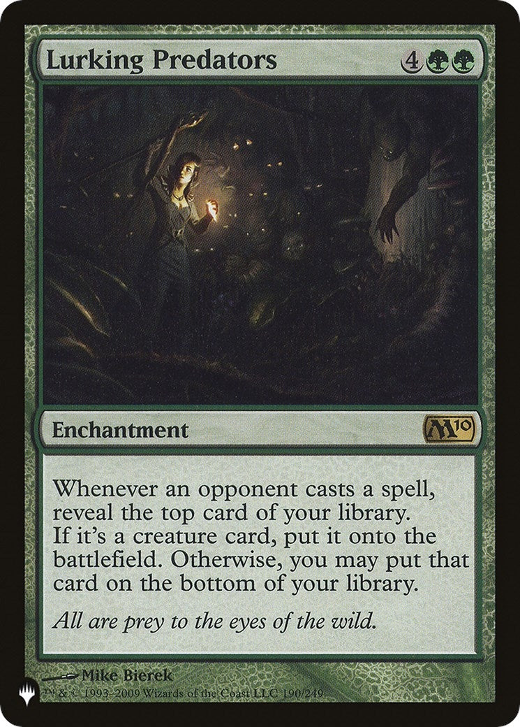 Lurking Predators (190/249) (The List Reprints)